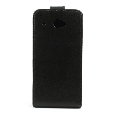 Klasikinis atverčiamas HTC Desire 601 juodas dėklas / Priedai.lt