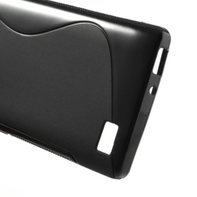 Huawei Honor 3C kieto silikono TPU juodas dėklas - nugarėlė / Priedai.lt