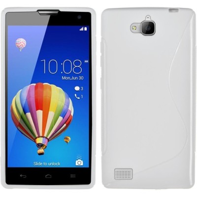 Huawei Honor 3C kieto silikono TPU baltas dėklas - nugarėlė / Priedai.lt