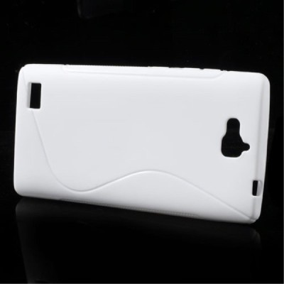 Huawei Honor 3C kieto silikono TPU baltas dėklas - nugarėlė / Priedai.lt
