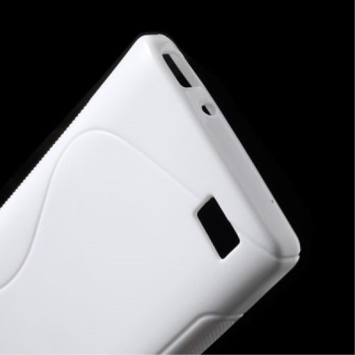 Huawei Honor 3C kieto silikono TPU baltas dėklas - nugarėlė / Priedai.lt