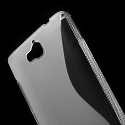 Huawei Honor 3C skaidrus (permatomas) kieto silikono TPU dėklas - nugarėlė / Priedai.lt