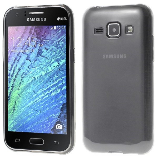 Ploniausias TPU skaidrus dėklas - pilkas (Galaxy J1 2015)