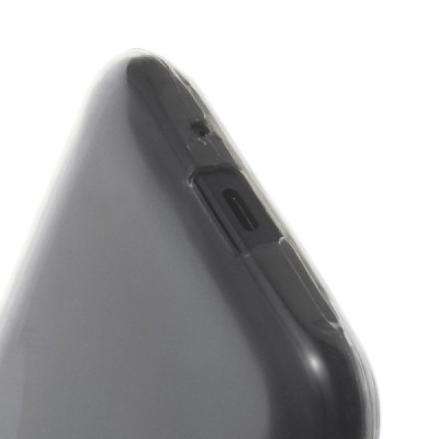 Samsung Galaxy J1 skaidrus (permatomas) kieto silikono TPU ploniausias pasaulyje pilkas dėklas / Priedai.lt