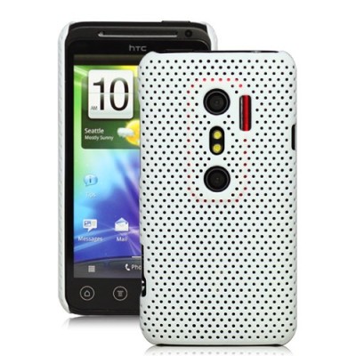 Tinklelio formos HTC Evo 3D baltas dėklas / Priedai.lt