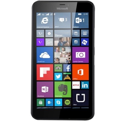 Microsoft Lumia 640 XL Nillkin Frosted Shield juodas plastikinis dėklas + apsauginė ekrano plėvelė / Priedai.lt