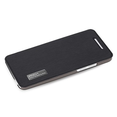 „ROCK“ Elegant HTC One mini atverčiamas juodas dėklas / Priedai.lt