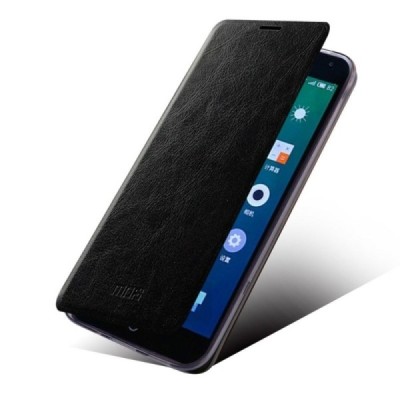 „Mofi“ Rui serijos Meizu m1 note juodas odinis atverčiamas dėklas / Priedai.lt