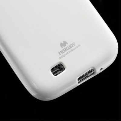 Samsung Galaxy S4 baltas Mercury kieto silikono (TPU) dėklas / Priedai.lt