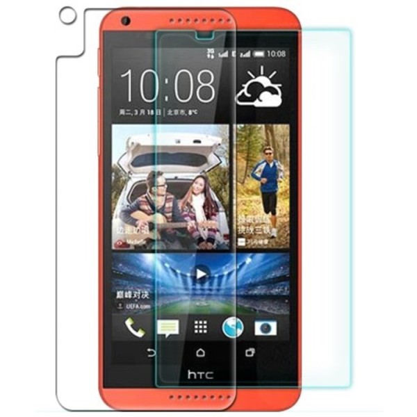 „Nillkin“ 9H Tempered Glass apsauginis ekrano stiklas 0.33 mm + nugarėlės plėvelė (Desire 816 / Desire 820)