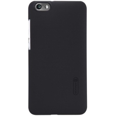 Huawei Honor 4X Nillkin Frosted Shield juodas plastikinis dėklas + apsauginė ekrano plėvelė / Priedai.lt