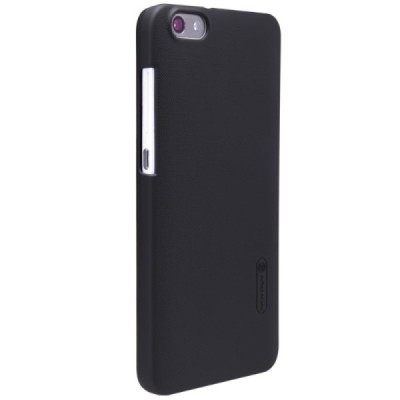 Huawei Honor 4X Nillkin Frosted Shield juodas plastikinis dėklas + apsauginė ekrano plėvelė / Priedai.lt