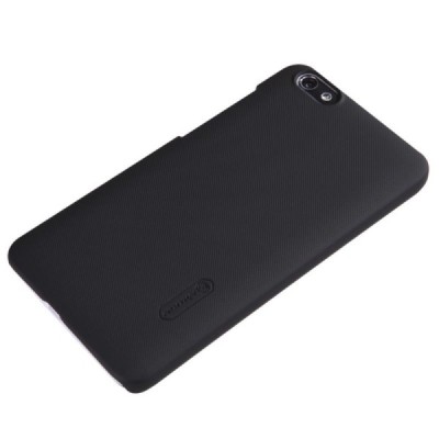 Huawei Honor 4X Nillkin Frosted Shield juodas plastikinis dėklas + apsauginė ekrano plėvelė / Priedai.lt