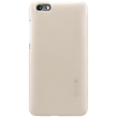 Huawei Honor 4X Nillkin Frosted Shield auksinis plastikinis dėklas + apsauginė ekrano plėvelė / Priedai.lt