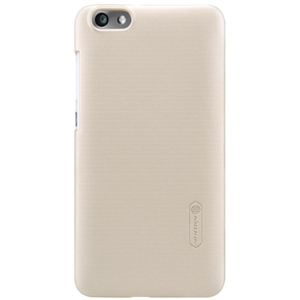 „Nillkin“ Frosted Shield dėklas - auksinis + apsauginė ekrano plėvelė (Honor 4X)