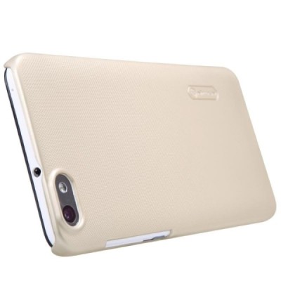 Huawei Honor 4X Nillkin Frosted Shield auksinis plastikinis dėklas + apsauginė ekrano plėvelė / Priedai.lt