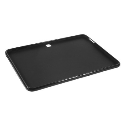 Samsung Galaxy Tab 4 10.1 T535 (T530) kieto silikono TPU juodas dėklas - nugarėlė / Priedai.lt