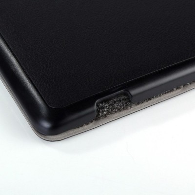 Lenovo Tab S8-50 atverčiamas juodas odinis dėklas (sulankstomas) / Priedai.lt