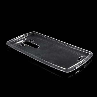 LG G4 skaidrus (permatomas) kieto silikono TPU ploniausias pasaulyje bespalvis dėklas / Priedai.lt