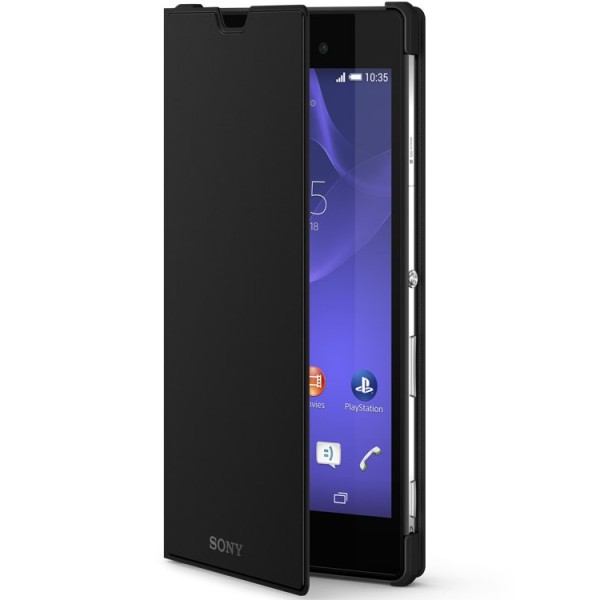 „Sony“ Style Cover Stand atverčiamas dėklas - juodas (Xperia T3)