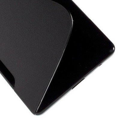 Huawei P8 kieto silikono TPU juodas dėklas - nugarėlė / Priedai.lt