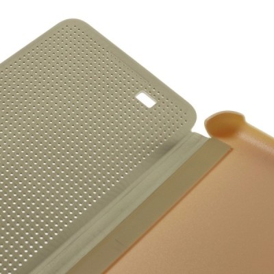 HTC Desire 820 Smart Dot View atverčiamas auksinis dėklas / Priedai.lt