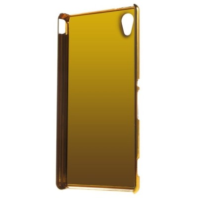 Sony Xperia M4 Aqua elegantiškas korėtas juodas raštuotas dėklas su auksiniais apvadais / Priedai.lt