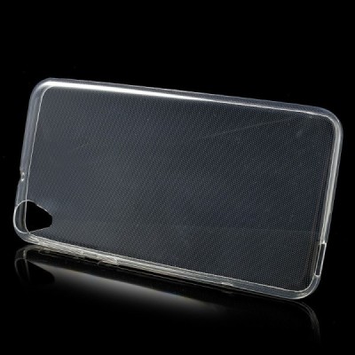 HTC Desire 820 skaidrus (permatomas) kieto silikono TPU ploniausias pasaulyje bespalvis dėklas / Priedai.lt