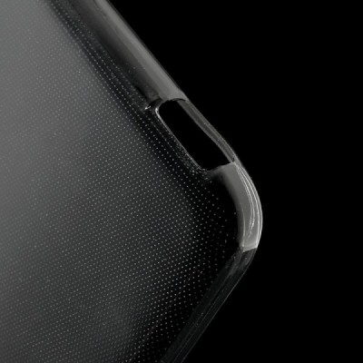 HTC Desire 820 skaidrus (permatomas) kieto silikono TPU ploniausias pasaulyje pilkas dėklas / Priedai.lt
