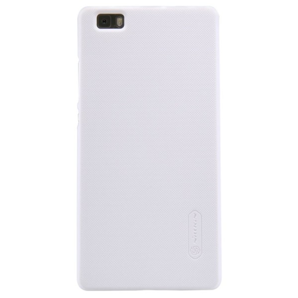 „Nillkin“ Frosted Shield dėklas - baltas + apsauginė ekrano plėvelė (P8 Lite)