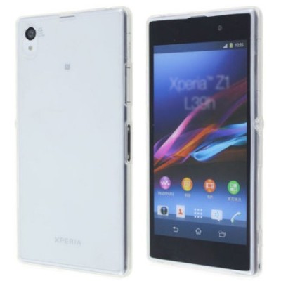Sony Xperia M4 Aqua skaidrus (permatomas) kieto silikono TPU ploniausias pasaulyje bespalvis dėklas / Priedai.lt