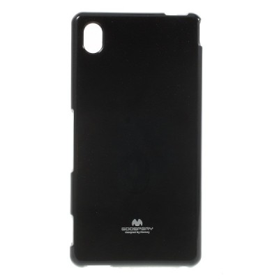 Sony Xperia M4 Aqua juodas Mercury kieto silikono (TPU) dėklas / Priedai.lt