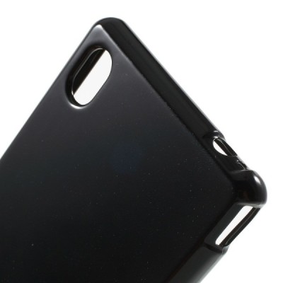 Sony Xperia M4 Aqua juodas Mercury kieto silikono (TPU) dėklas / Priedai.lt