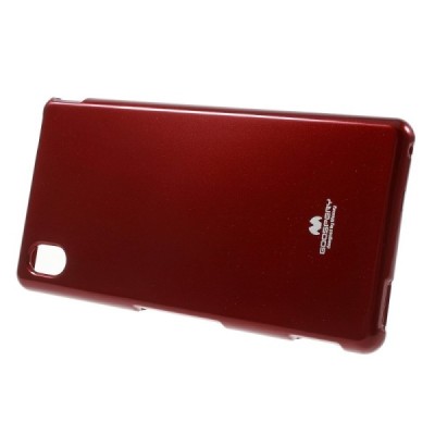 Sony Xperia M4 Aqua raudonas Mercury kieto silikono (TPU) dėklas / Priedai.lt