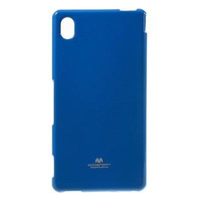 Sony Xperia M4 Aqua tamsiai mėlynas Mercury kieto silikono (TPU) dėklas / Priedai.lt