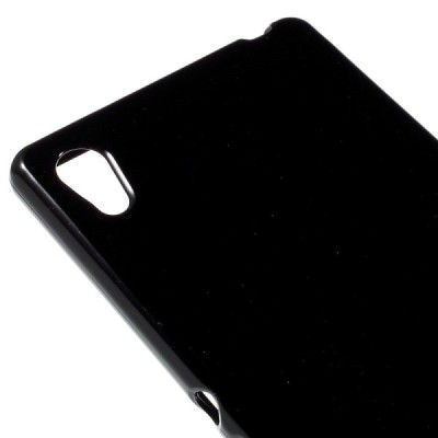Sony Xperia Z3+ Plius juodas Mercury kieto silikono (TPU) dėklas / Priedai.lt
