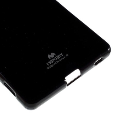 Sony Xperia Z3+ Plius juodas Mercury kieto silikono (TPU) dėklas / Priedai.lt