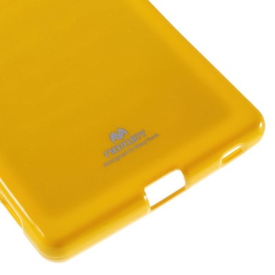 Sony Xperia Z3+ Plius geltonas Mercury kieto silikono (TPU) dėklas / Priedai.lt