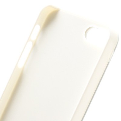 Klasikinis atverčiamas baltas odinis (dibtinės) Apple iPhone SE (5, 5s) dėklas (dėkliukas) / Priedai.lt