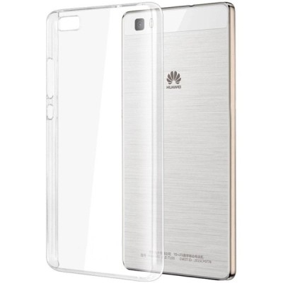 Huawei P8 Lite plastikinis skaidrus (permatomas) dėklas - nugarėlė / Priedai.lt