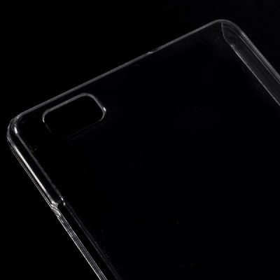 Huawei P8 Lite plastikinis skaidrus (permatomas) dėklas - nugarėlė / Priedai.lt