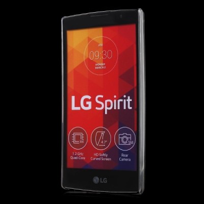 LG Spirit 4G LTE plastikinis skaidrus (permatomas) dėklas - nugarėlė / Priedai.lt