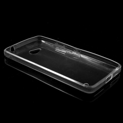 Microsoft Lumia 640 skaidrus (permatomas) kieto silikono TPU ploniausias pasaulyje bespalvis dėklas / Priedai.lt