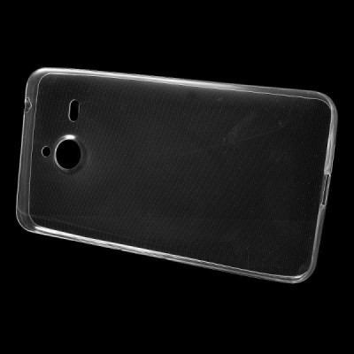 Microsoft Lumia 640 XL skaidrus (permatomas) kieto silikono TPU ploniausias pasaulyje bespalvis dėklas / Priedai.lt