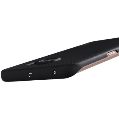 Samsung Galaxy S6 Edge (G925) Nillkin Frosted Shield juodas plastikinis dėklas / Priedai.lt