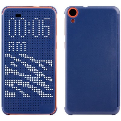 HTC Desire 820 Smart Dot View atverčiamas mėlynas dėklas / Priedai.lt