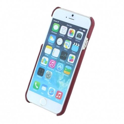 BMW Signature perforuotos odos Apple iPhone 6 (6s) raudonas dėklas - dangtelis / Priedai.lt