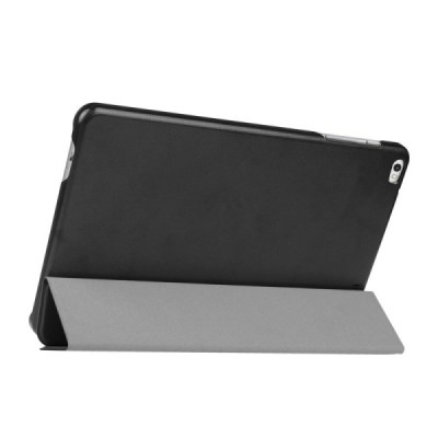 Huawei MediaPad T1 10 atverčiamas juodas odinis dėklas - knygutė (sulankstomas) / Priedai.lt