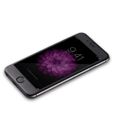 Apple iPhone 6 Plus „Devia“ 9H Tempered Glass sustiprintos apsaugos juodas apsauginis ekrano stiklas 0.33 mm / Priedai.lt