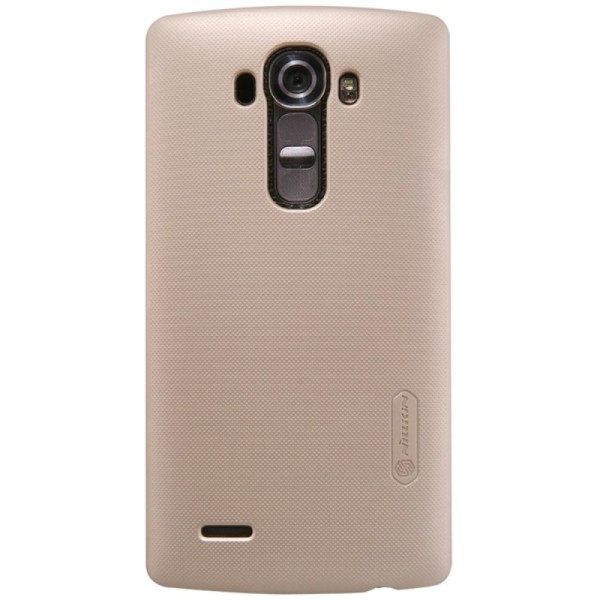 „Nillkin“ Frosted Shield dėklas - auksinis + apsauginė ekrano plėvelė (G4 Stylus)
